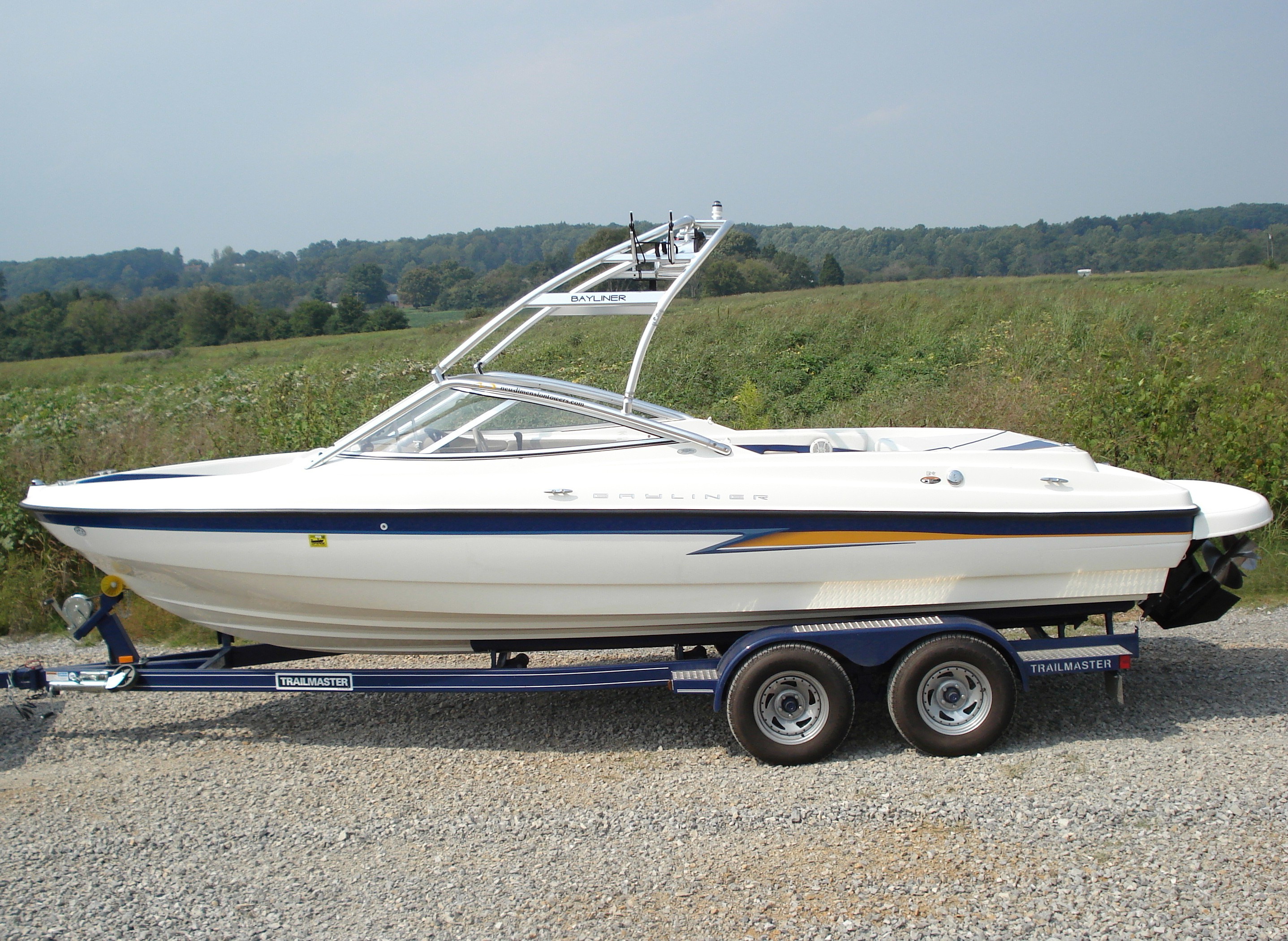 3 piece design wakeboard tower for bryant 225 bowrider boats