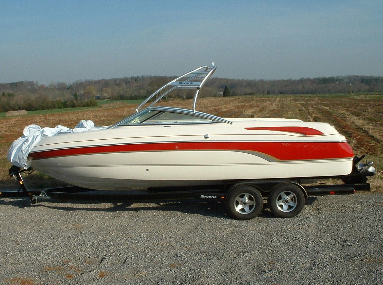 main image of 2006 bryant 240 with new dimension towers wakeboard tower