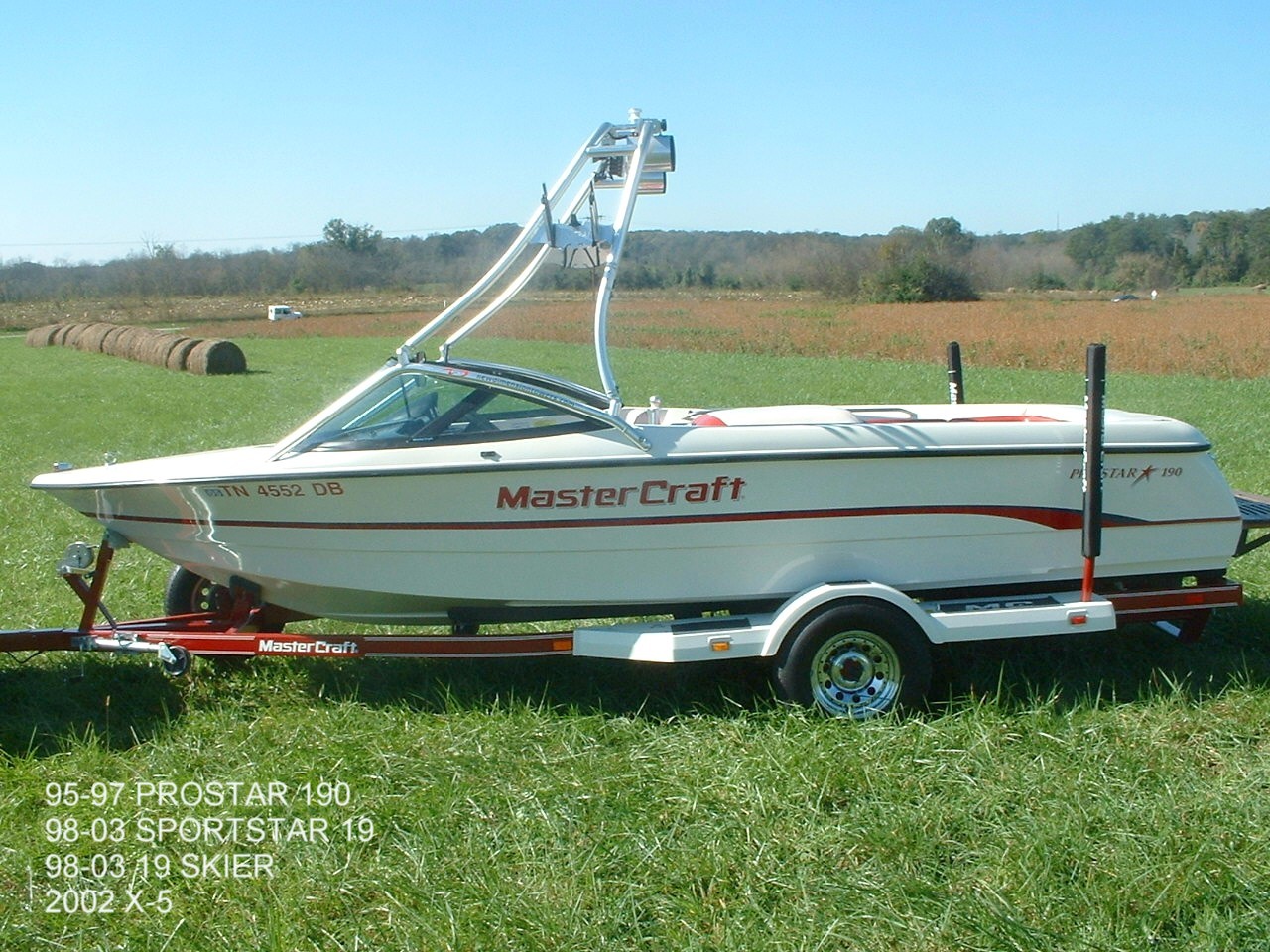 main view for 95 - 97 mastercraft prostar 190 with new dimension tower
