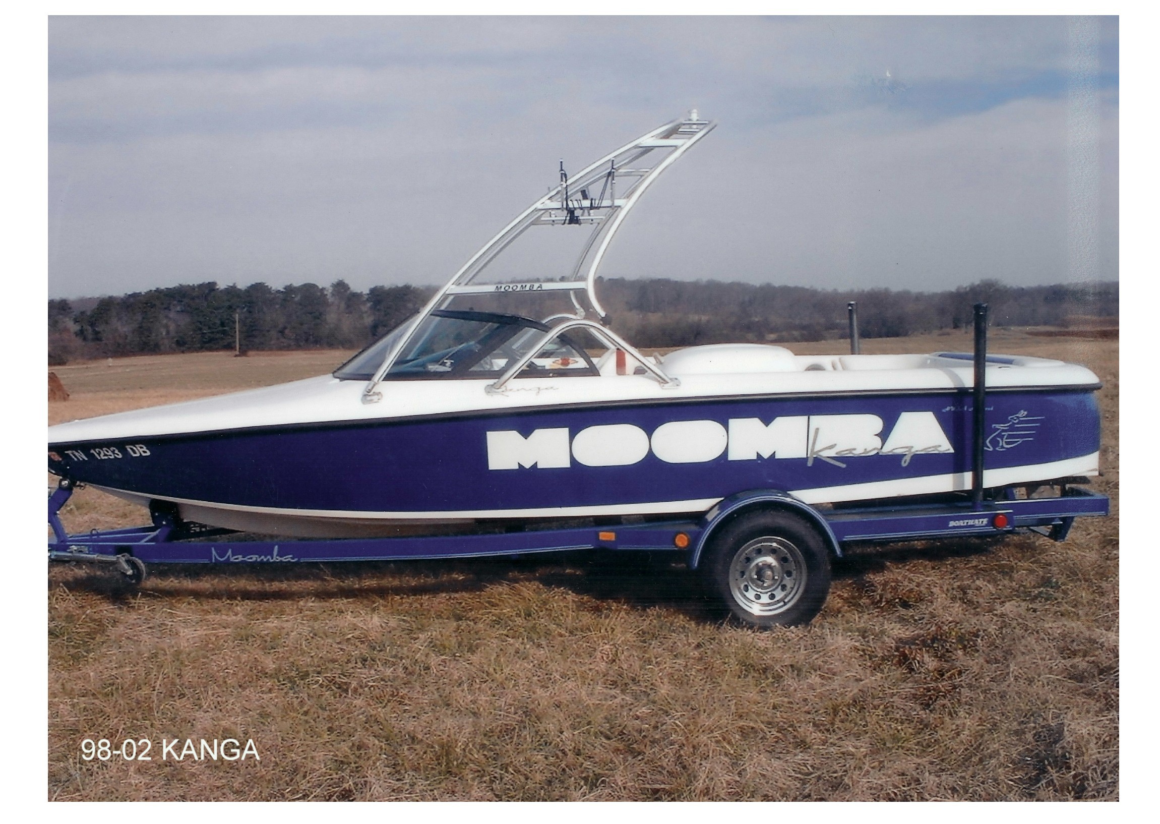 main view of 98 - 02 moomba kanga with new dimension wakeboard tower
